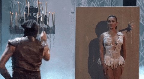Giphy - knife throw GIF by America's Got Talent