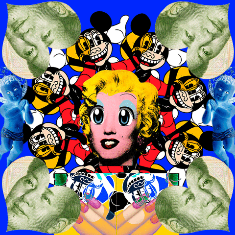 PathOS pop marilyn popart bugsbunny GIF