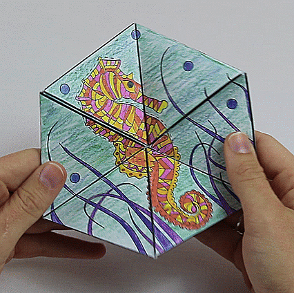 teddytablante coloring coloring book flexagon GIF