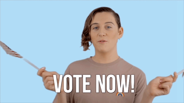 Vote Now GIF by Trevi Moran