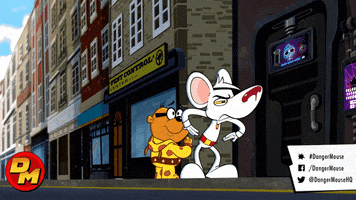 scared scream GIF by Danger Mouse
