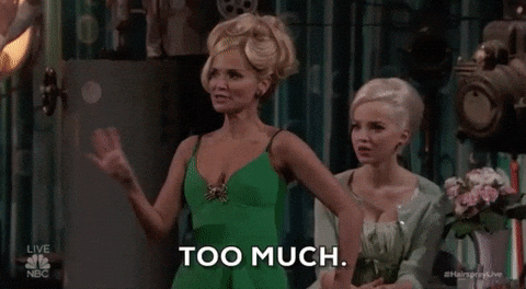 tone it down too much GIF by Hairspray Live!