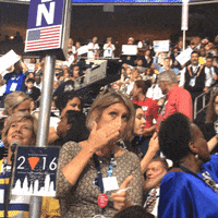 democratic national convention crowd GIF by Election 2016