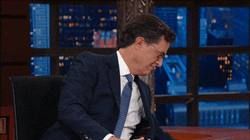 Stephen Colbert Oops GIF by The Late Show With Stephen Colbert