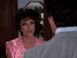 clover reaction surprise 80s bitch GIF