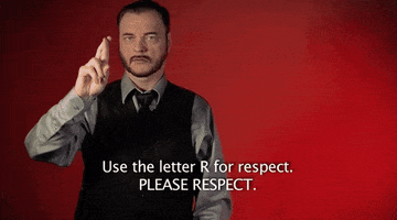 please respect sign language GIF by Sign with Robert
