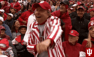 College Sports Dancing GIF by Indiana Hoosiers