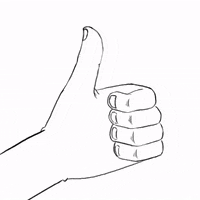 frame by frame thumbs up GIF