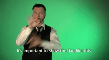 sign language flag GIF by Sign with Robert