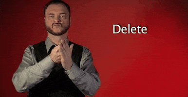 delete sign language GIF by Sign with Robert