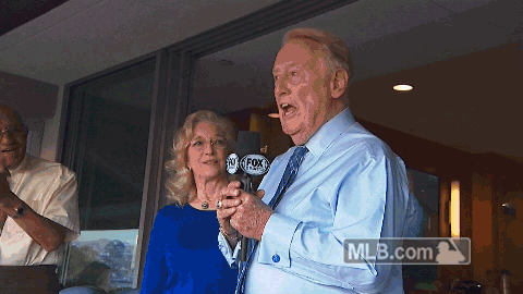 Vin Scully Dodgers GIF - Vin Scully Dodgers Dodger - Discover & Share GIFs
