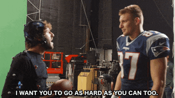 as hard as you can rob gronkowski GIF by Lil Dicky