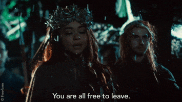 sarah hyland free to leave GIF by Shadowhunters