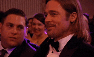 Brad Pitt Kiss GIF by BAFTA