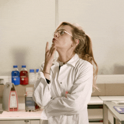 confused mad scientist GIF