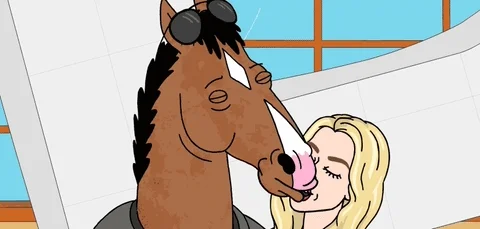 kissing will arnett GIF by BoJack Horseman