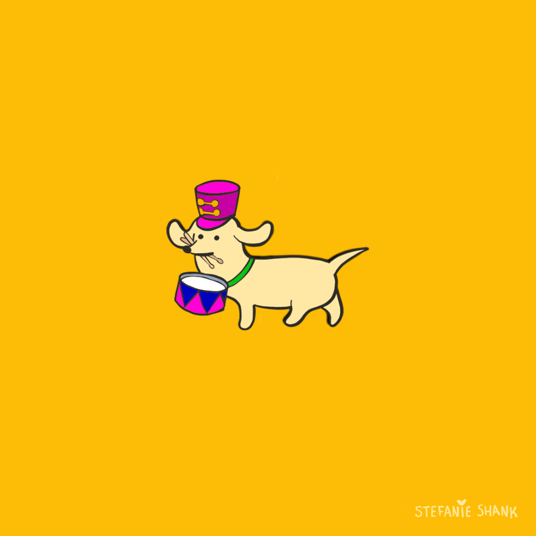 Drumming Merry Christmas GIF by Stefanie Shank Find & Share on GIPHY