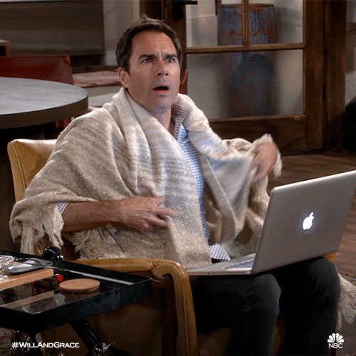 Job Porn Gif - Eric Mccormack Watching Porn GIF by Will & Grace - Find ...