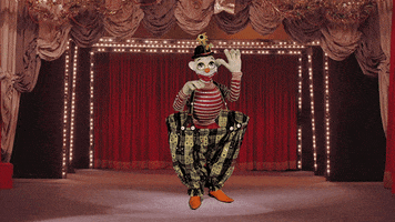 bob baker clown GIF by Bob Baker Marionette Theater