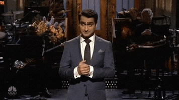 kumail nanjiani applause GIF by Saturday Night Live