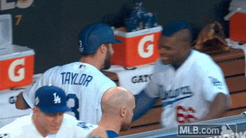 Los Angeles Dodgers Hug GIF by MLB