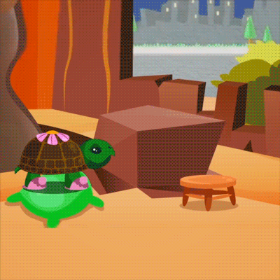 maguare infantil movimiento tortuga cuerpo GIF