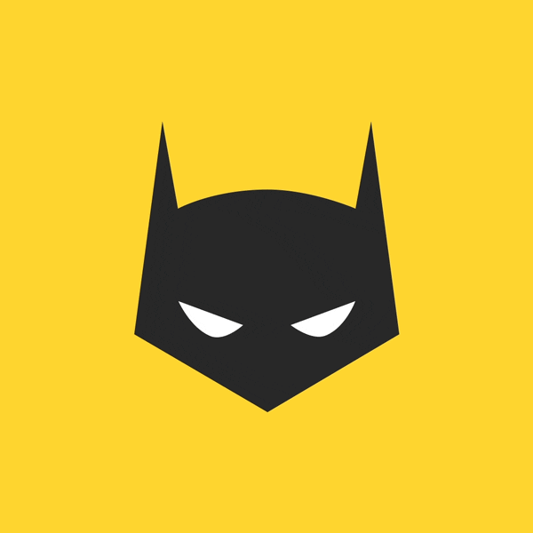 Millmotion loop design mask batman GIF
