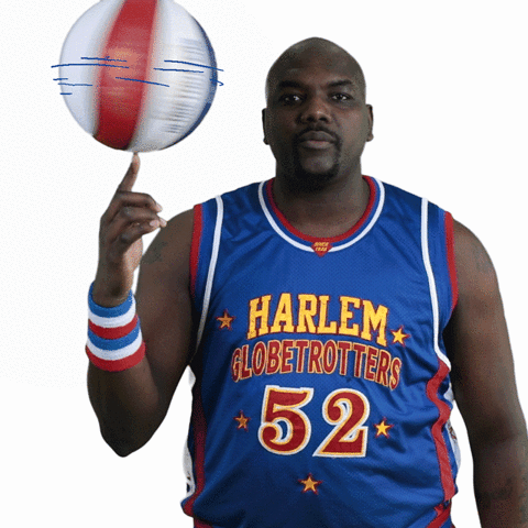 spin kiss GIF by Harlem Globetrotters