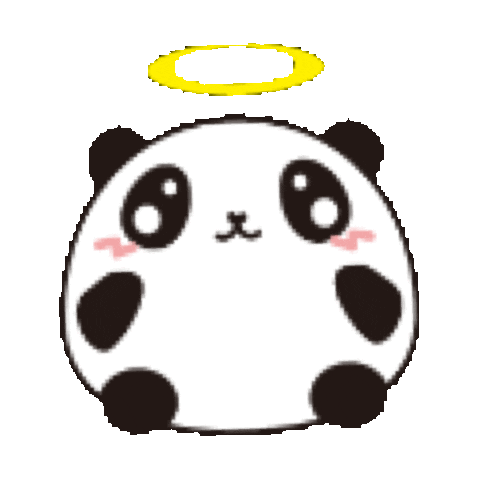 angel panda Sticker