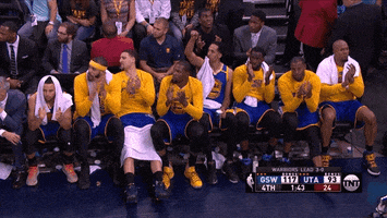 Golden State Warriors Applause GIF by NBA