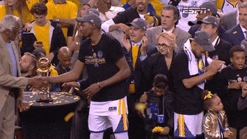 Golden State Warriors Handshake GIF by NBA
