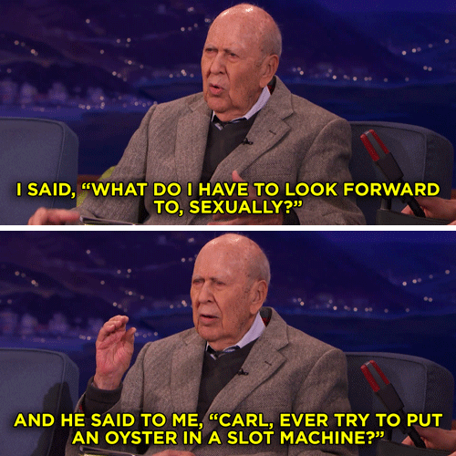 Carl Reiner Conan Obrien GIF by Team Coco - Find & Share ...