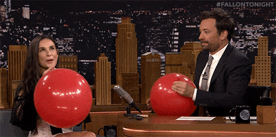 jimmy fallon balloons GIF by The Tonight Show Starring Jimmy Fallon