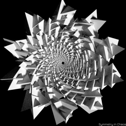 symmetryinchaos blender #b3d #pattern #op #art #symmetry #in #chaos #abstract GIF
