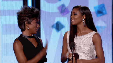 high five gabrielle union GIF by BET Awards