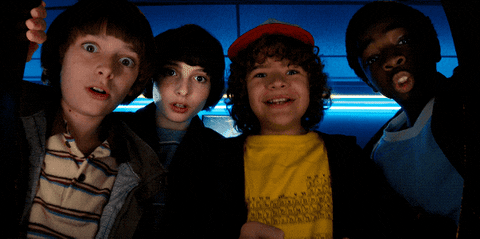 excited finn wolfhard GIF by Stranger Things