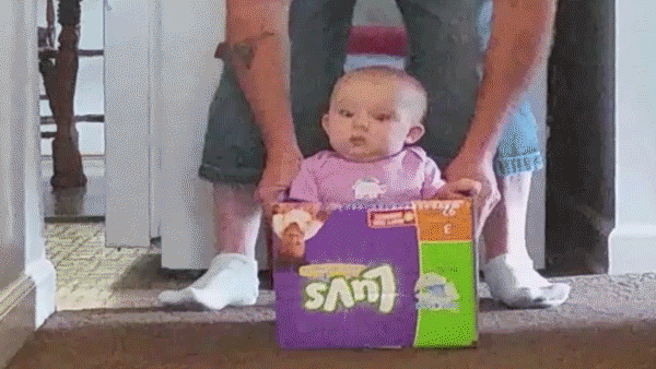 reaction, baby, eyes, scared, hilarious, ride, afv, wide eyed, weee – GIF