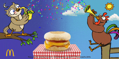party celebrate GIF by McDonald’s All Day Breakfast
