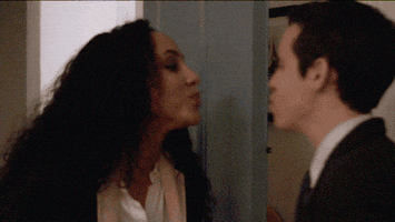 goodworker love kiss surprise smooch GIF