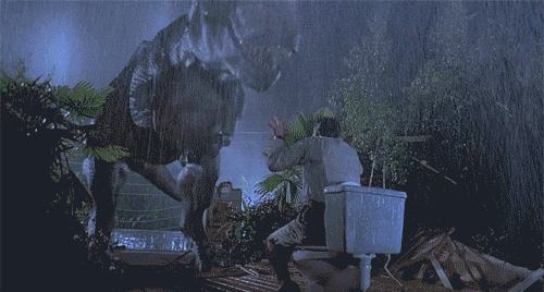 Jurassic Park Toilet GIF by Supercompressor - Find & Share on GIPHY