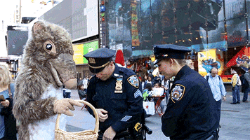 times square costume GIF by WNYC