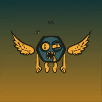 zombie flying GIF by NeonMob