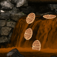 Image result for waffle waterfall gif