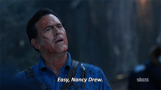 calm down bruce campbell GIF by Ash vs Evil Dead