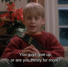 izzathapa challenge home alone macaulay culkin taunting GIF