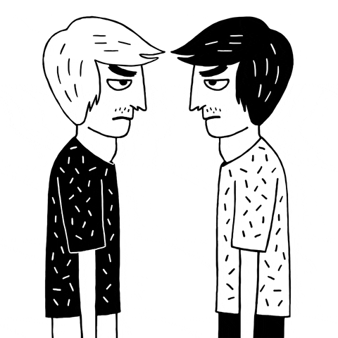 argue black and white GIF by Laurène Boglio