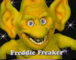raymondschmidt scary freak yellow man freddie freak GIF