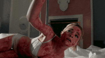 blood screaming GIF by ScreamQueens