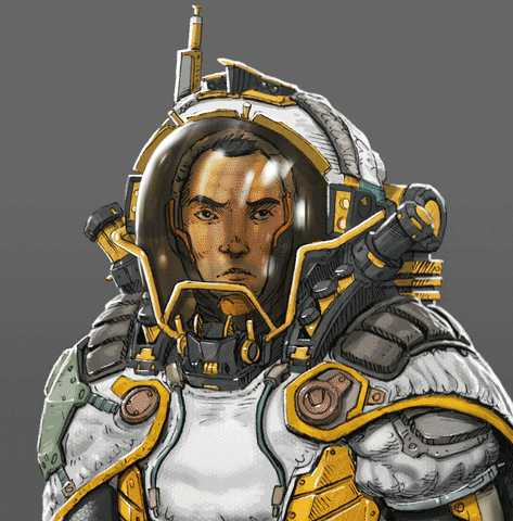 joshmatamoros astronaut knight spaceman spacesuit GIF