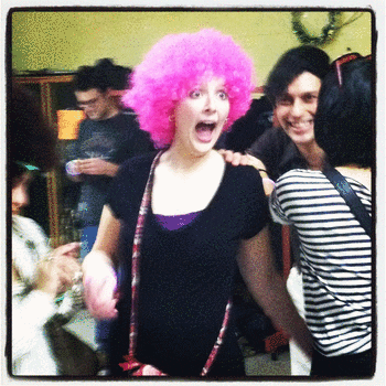 pink hair